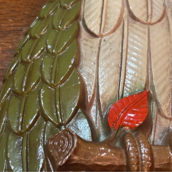 Sexton Vtg 1969 MCM Metal Wall Owls Green Plaques Retro Sexton USA Set of 2 - Picture 9 of 16